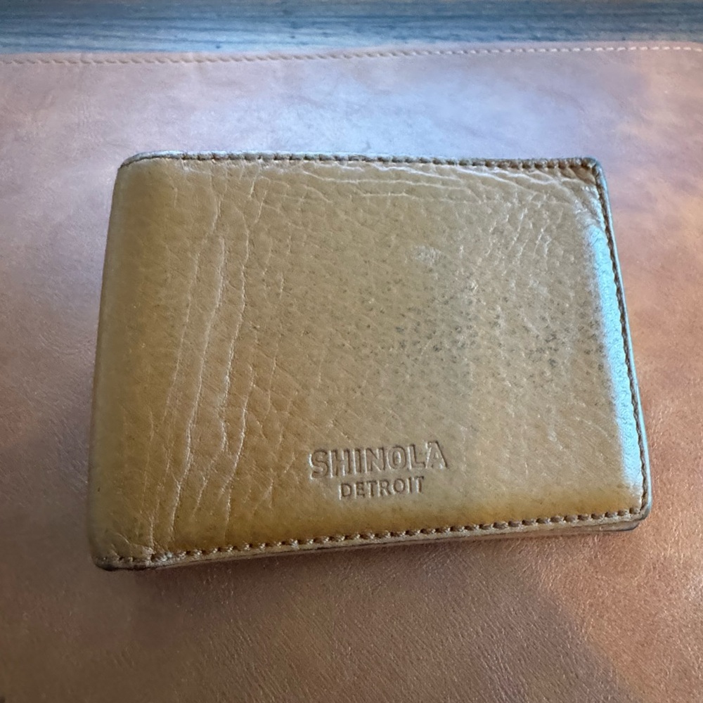 Shinola Detroit Slim Bifold Wallet